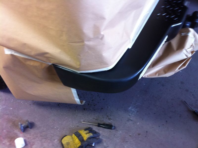 Bumper repair to Landrover